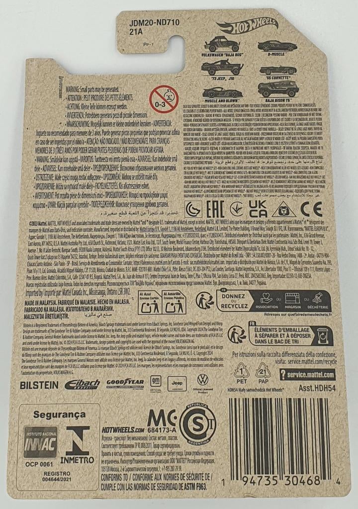 Hot Wheels - 57th Anniversary - Volkswagen "Baja Bug" JDM20, 333 Continental Boulevard, El Segundo, CA 90245, United States, Verzenden