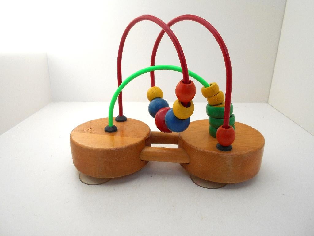 jeu en bois bébé labyrinthe de perles ,ventouses en dessous, Kinderen en Baby's, Speelgoed | Houten speelgoed, Ophalen of Verzenden