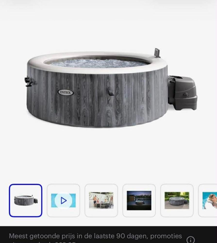 Intex purespa greywood deluxe jaccuzi, Tuin en Terras, Ophalen, Gebruikt, Filter, Opblaasbaar