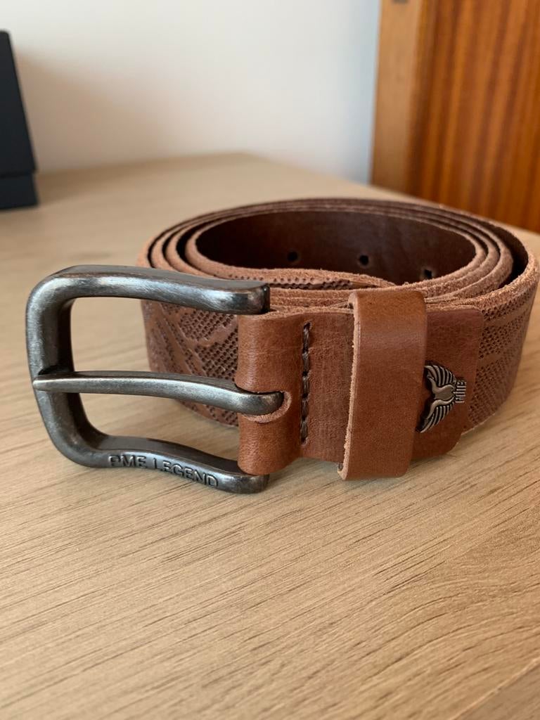 PME Legend lederen broeksriem nieuw maat 105, Kleding | Heren, Riemen en Ceintuurs, 95 tot 105 cm, Bruin, Echt leder, Nieuw
