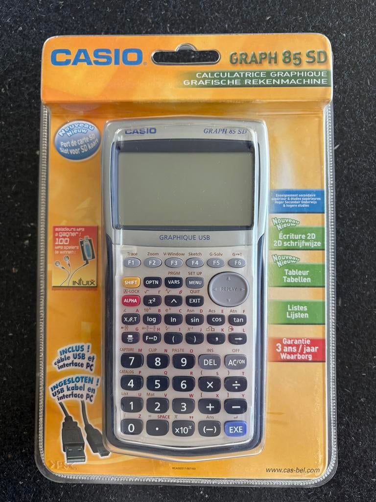 Casio Graph 85 SD – Gloednieuw in verpakking, Divers, Calculatrices, Enlèvement, Calculatrices graphique, Neuf