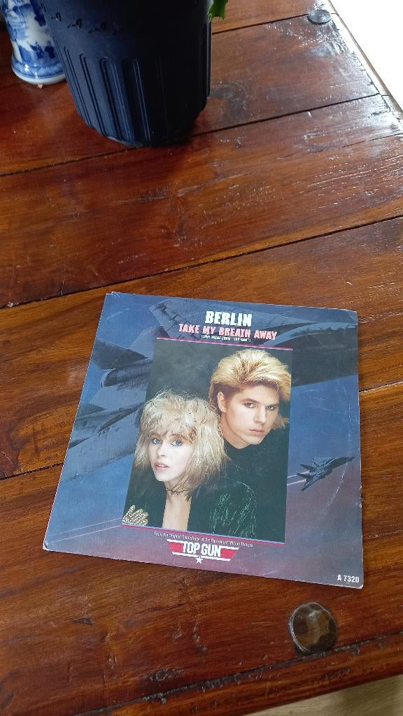 Vinyl (45t) bande original du film "top gun", Ophalen, 1980 - 1989, Gebruikt