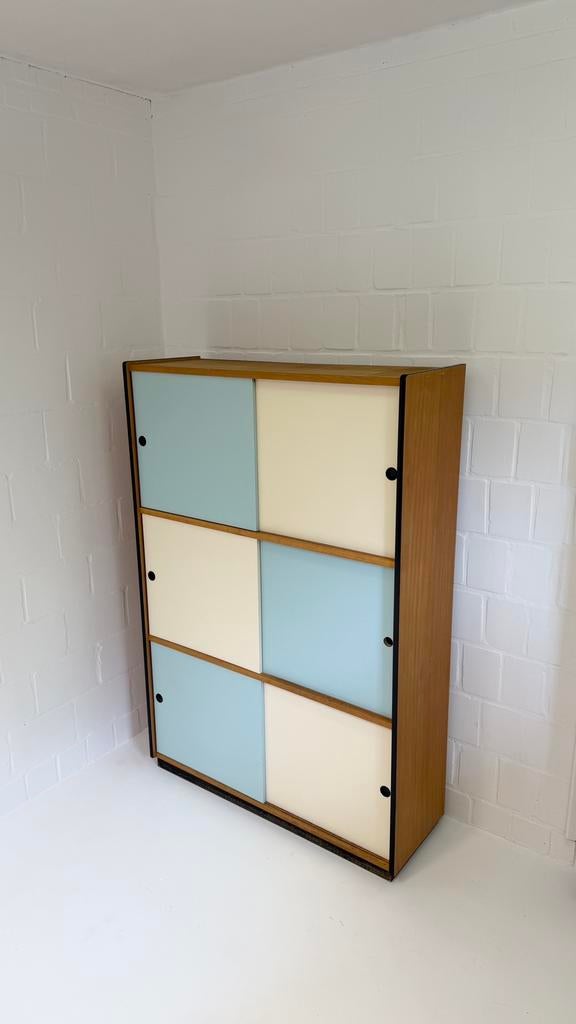 Vintage wandkast, 25 à 50 cm, Utilisé, Avec tablette(s), Moins de 150 cm