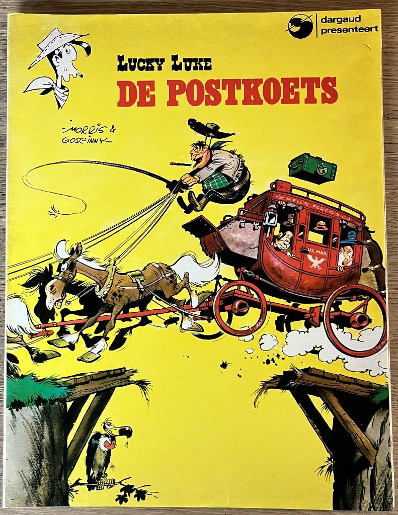 Lucky Luke - De postkoets - 1 (1976) Strip, Boeken, Eén stripboek, Zo goed als nieuw