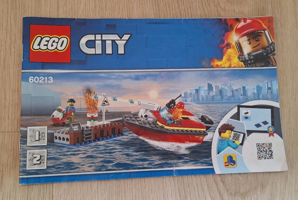 LEGO CITY - L'incendie sur le quai (60213), Ophalen of Verzenden, Zo goed als nieuw, Complete set, Lego
