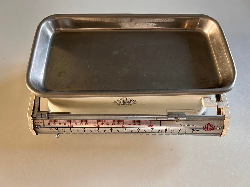 Vintage weegschaal Stube 10 kg, Antiek en Kunst, Ophalen