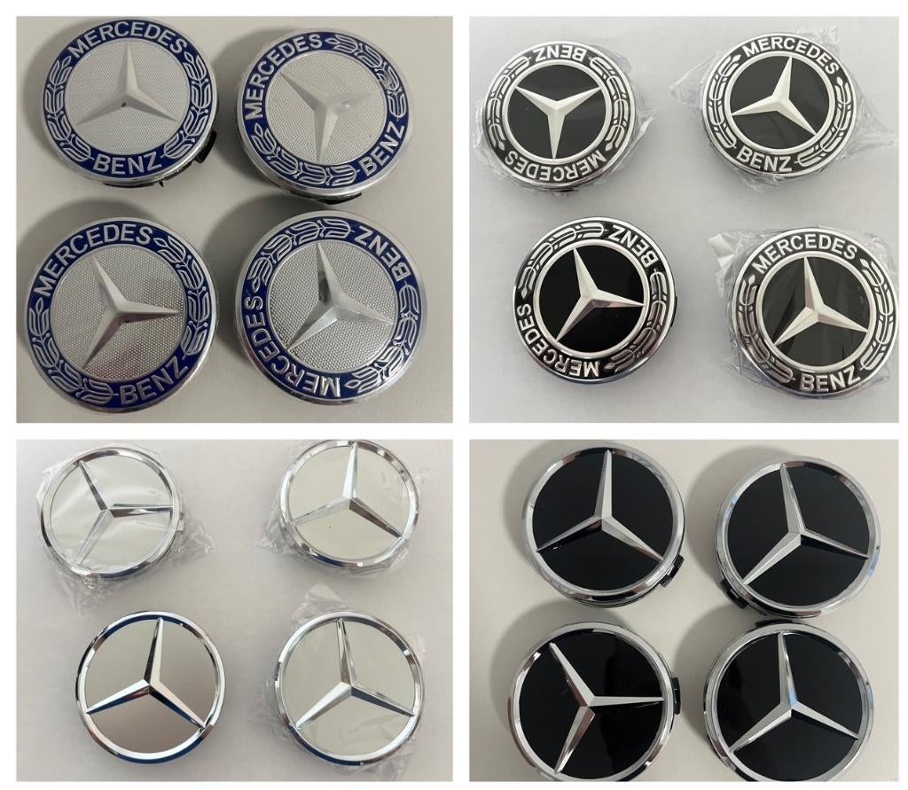 Mercedes Benz Wiel Naafdoppen Naafkappen 75mm, Enlèvement ou Envoi, Neuf
