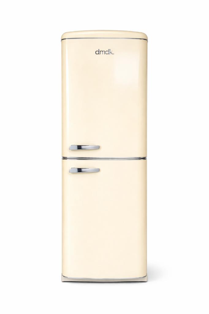 DMDK DKC3 Koel vriescombinatie 244 Liter Retro Creme