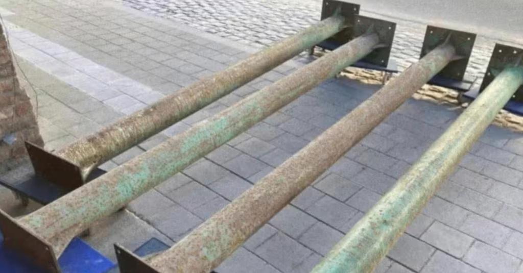 carport palen industrieel, Tuin en Terras, Overkappingen, Ophalen, Gebruikt, Carport