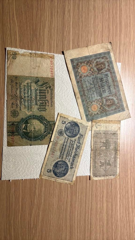 Duitse bankbiljetten, Ophalen of Verzenden