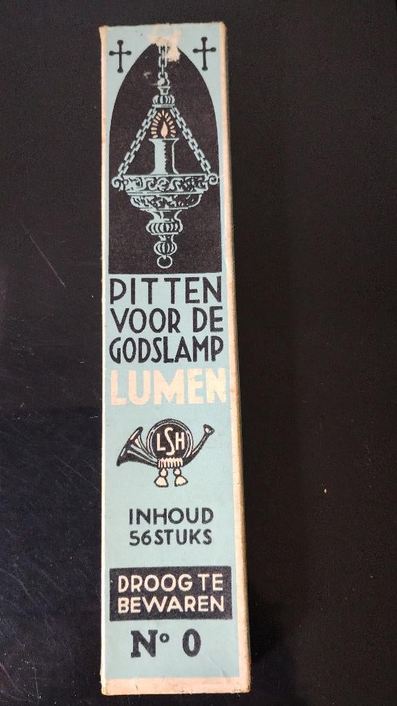 Doosje pitten voor de godslamp Lumen LSH antiek, Antiek en Kunst, Ophalen of Verzenden