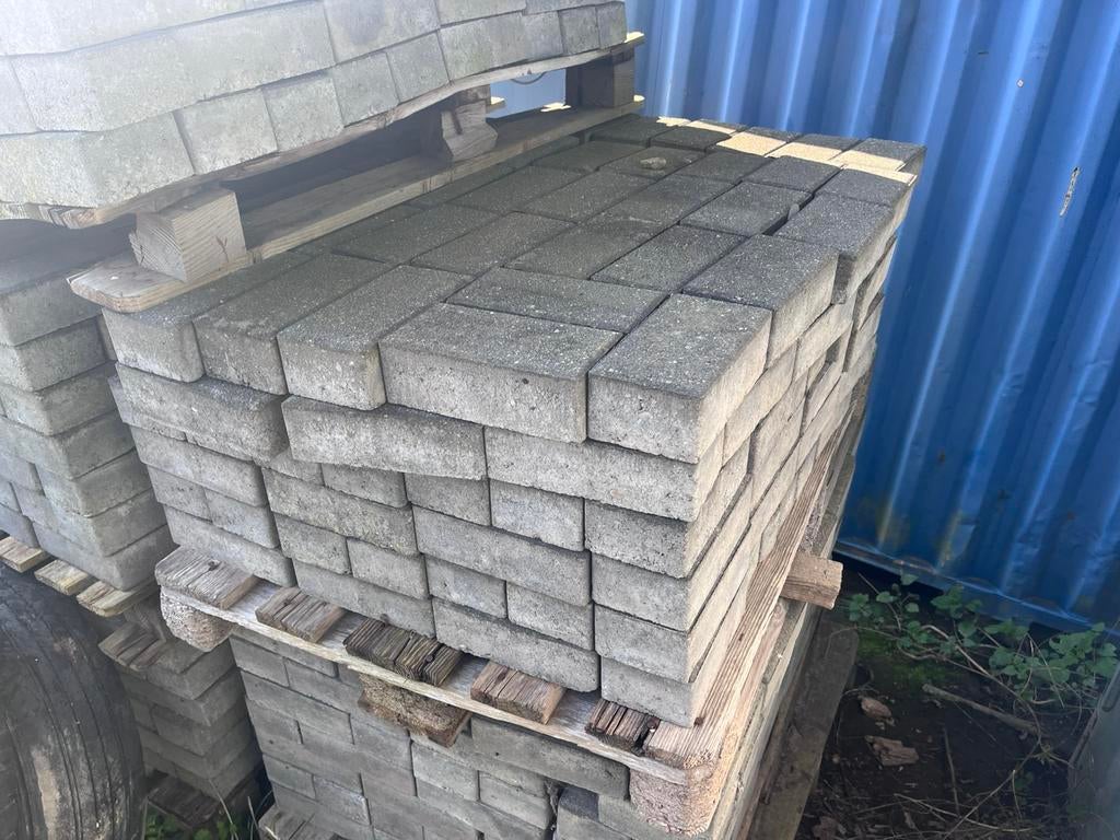 Partij klinkers, Tuin en Terras, Tegels en Klinkers, Ophalen, Gebruikt, Beton, Klinkers