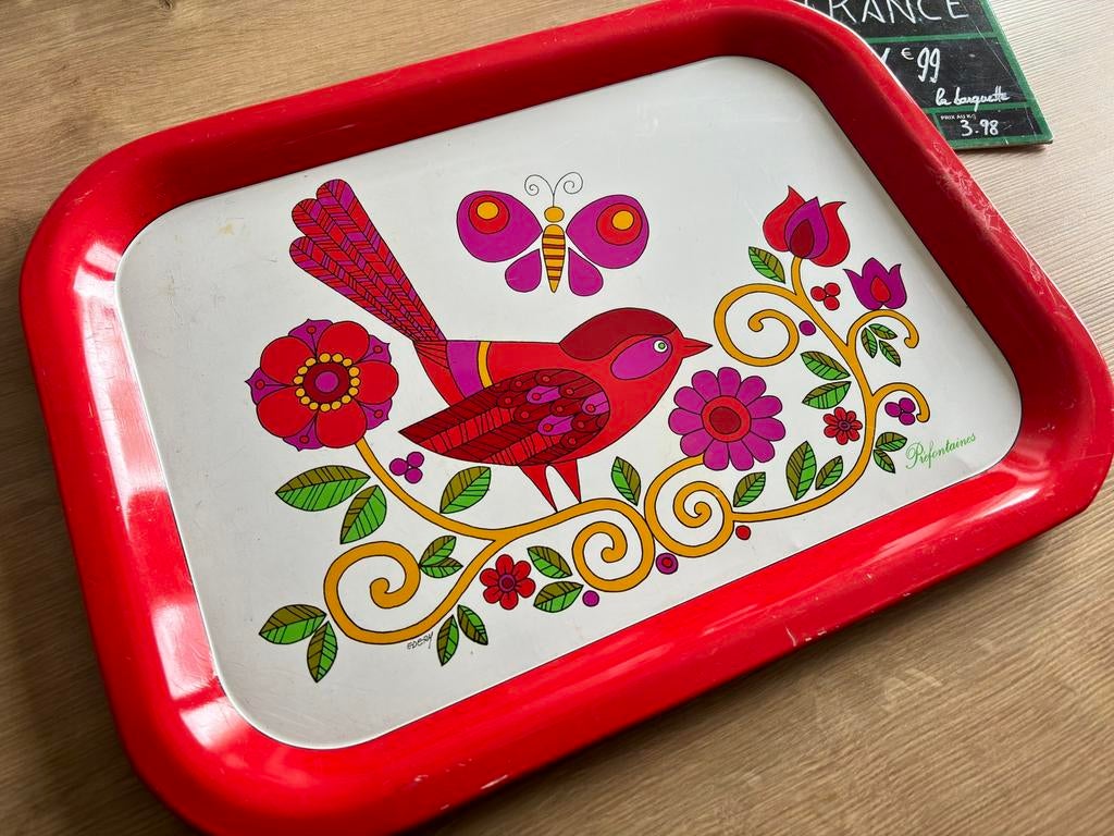 plateau vintage publicitaire Préfontaines Edery, Enlèvement ou Envoi, Comme neuf, Rectangulaire