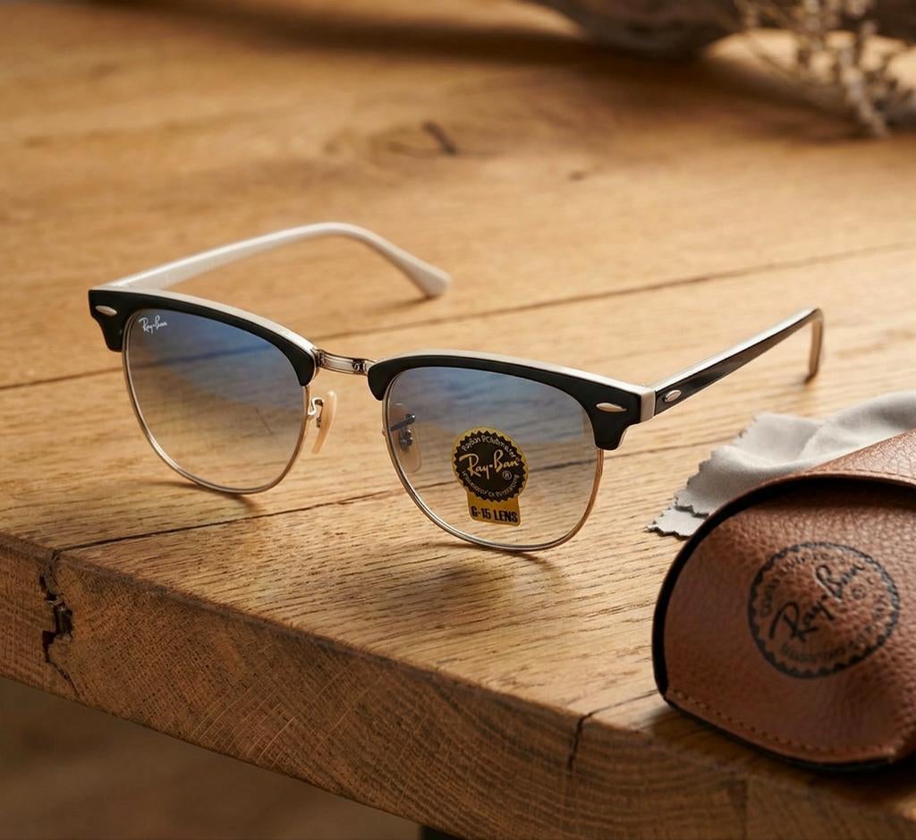 Rayban clubmaster classic, lunettes de soleil, lunettes de s, Enlèvement ou Envoi, Lunettes de soleil