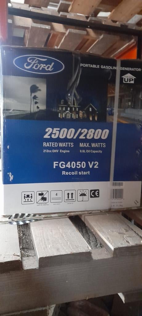 Générateur Ford FG 4050 V2, Bricolage & Construction, Générateurs, Enlèvement, Neuf, Essence, Réduction de bruit
