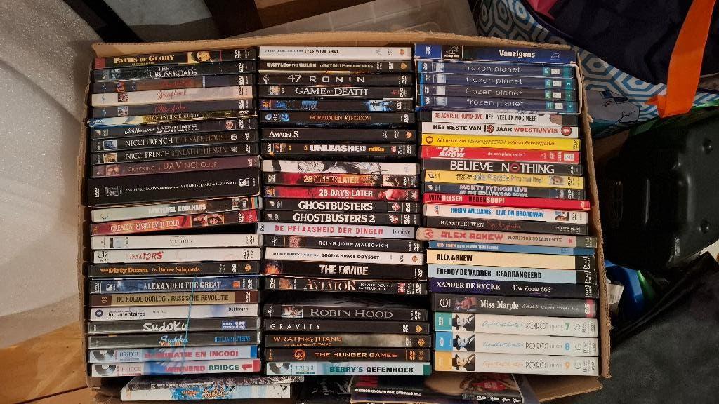 keuze uit 70 films, series,..., Cd's en Dvd's, Dvd's | Overige Dvd's, Alle leeftijden, Ophalen, Zo goed als nieuw