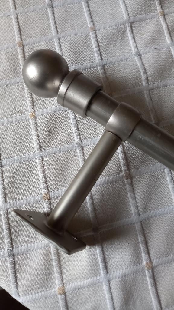 3 metalen gordijnroedes met alle toebehoren, Maison & Meubles, Ameublement | Rideaux & Stores à lamelles, Comme neuf, Enlèvement