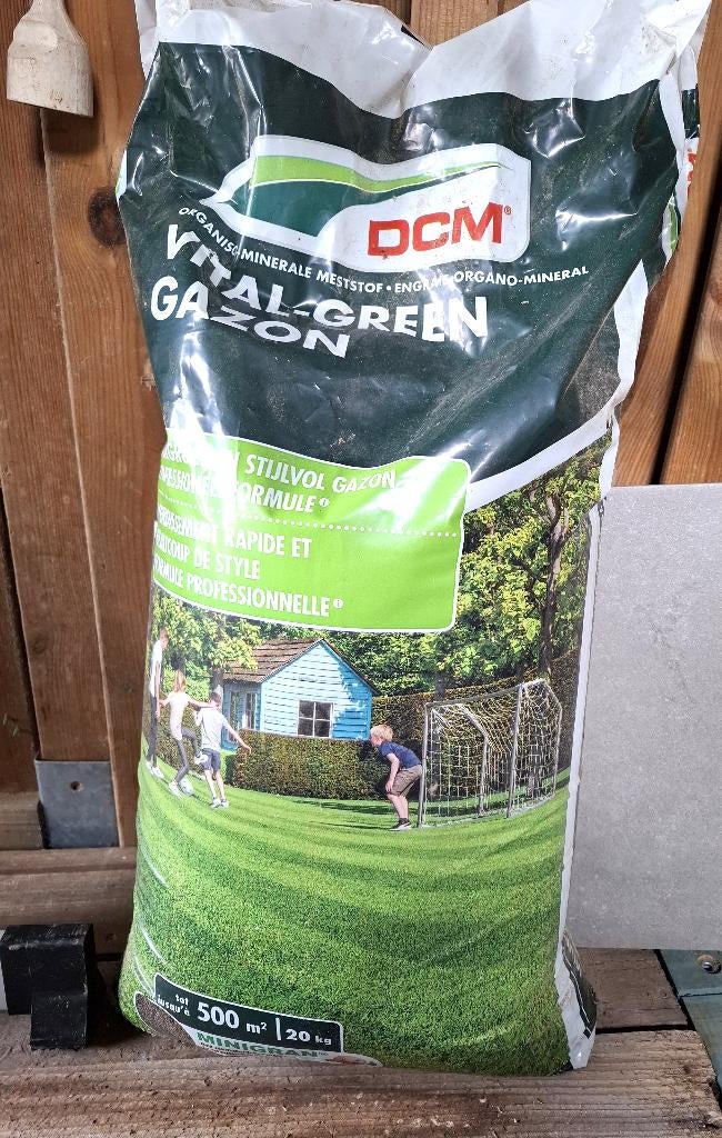 DCM zak voor gazonmest, Ophalen, Kunstmest