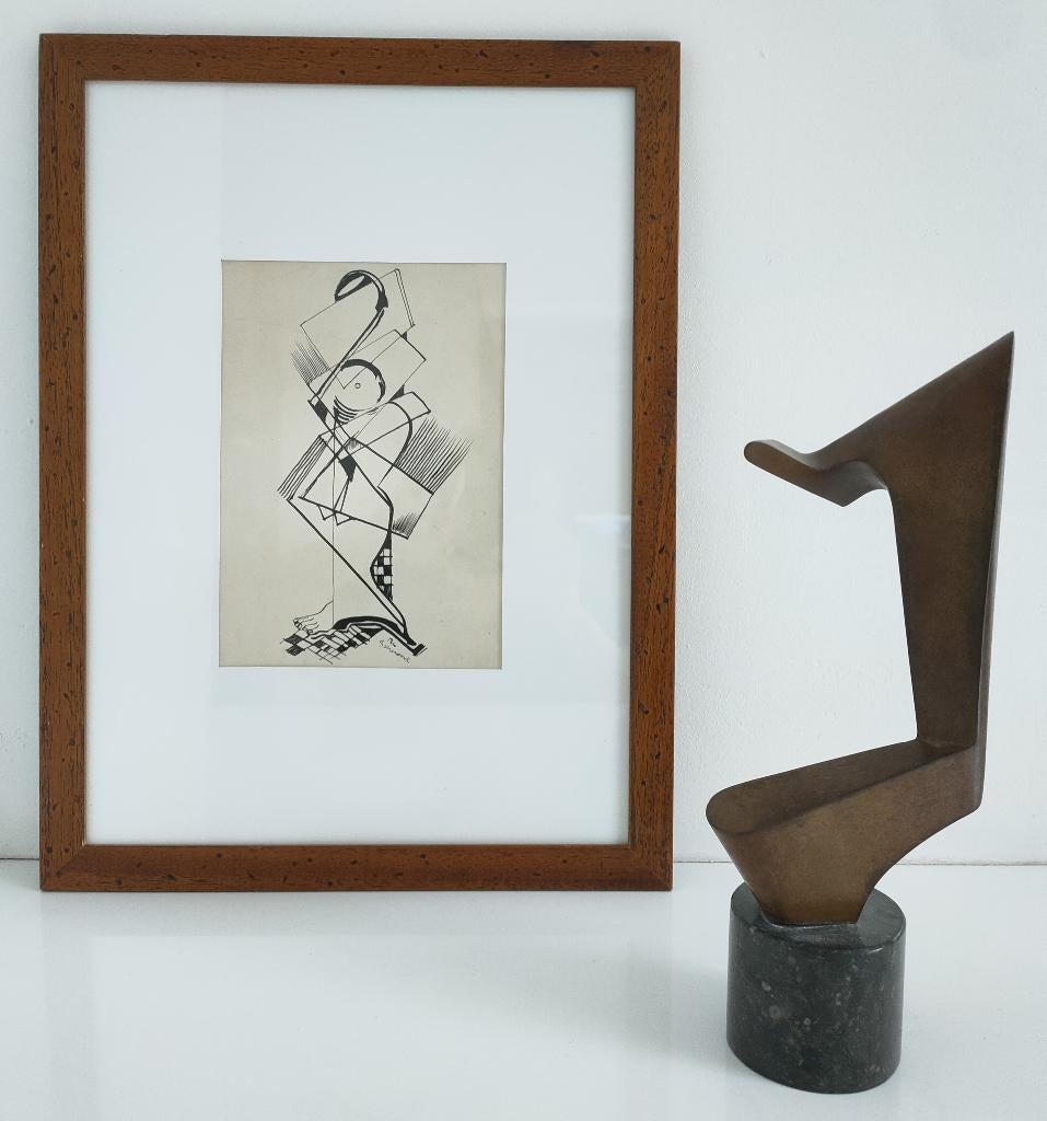 THEO BEERENDONK (1905-1979) / (Dessin) ENCRE DE CHINE, Antiquités & Art, Enlèvement