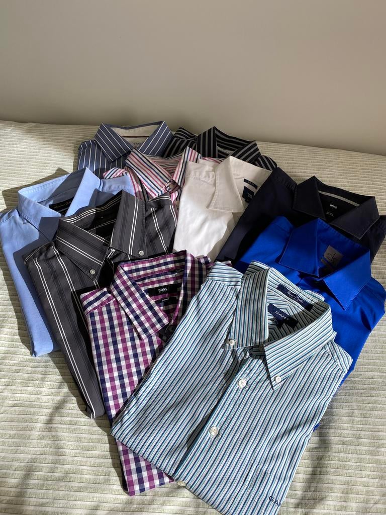 Herenhemden (10 stuks), Vêtements | Hommes, Chemises, Enlèvement, Comme neuf, Autres couleurs, Tour de cou 41/42 (L)