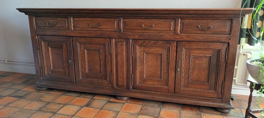 GRATIS AF TE  HALEN RETRO DRESSOIR, 200 cm ou plus, Avec tablette(s), Klassiek retro, Enlèvement