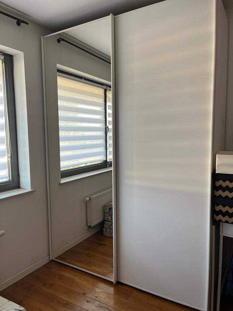 Kleerkast met spiegelschuifdeuren 170*240*60 cm, Ophalen, 200 cm of meer, Met plank(en), 150 tot 200 cm