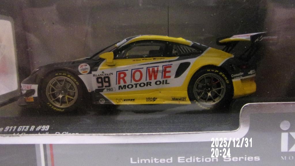 PORSCHE 911 GT3 "R" # 99.SPA 24H 19.IXO MOD.1/43 NEW SXELLEE, Hobby en Vrije tijd, Modelauto's | 1:43, Nieuw, Auto, Overige merken