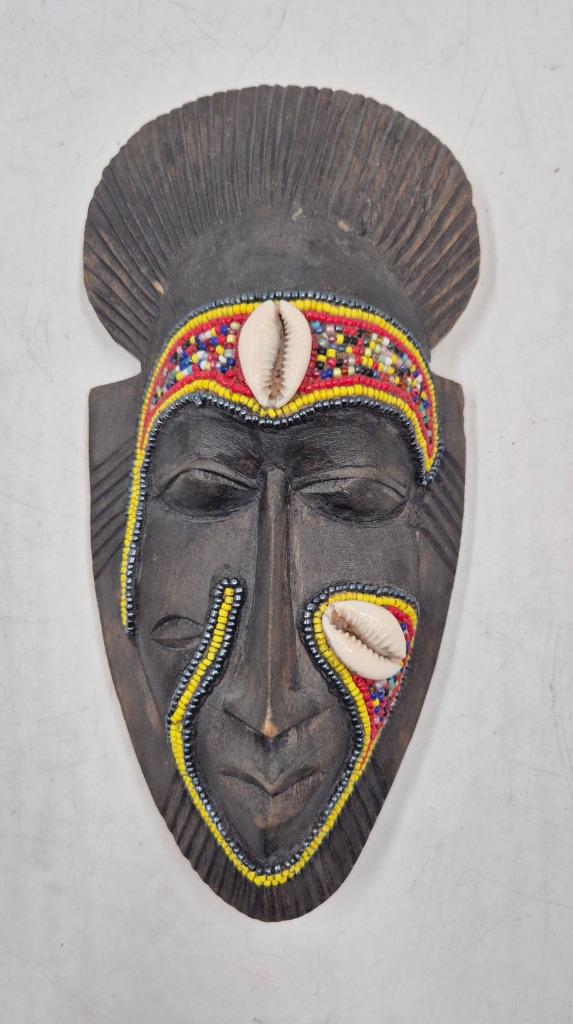 Masque Africain Tribal Sculpté à la Main - Art Ethnique, Antiquités & Art, Enlèvement ou Envoi