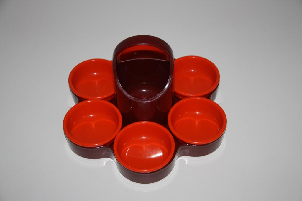 Emsa snack set * vintage aperitief toren * w. Germany 1970, Collections, Rétro, Envoi, Maison et Meubles