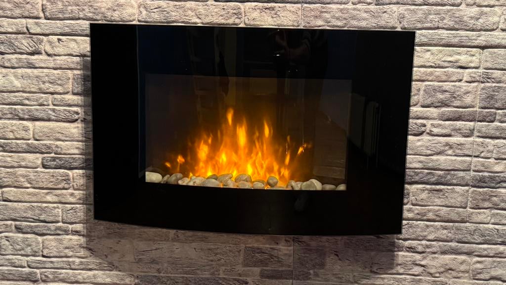 Feu ouvert électrique El Fuego – 2000 W, Maison & Meubles, Enlèvement, Comme neuf, Suspendu, Cheminée électrique