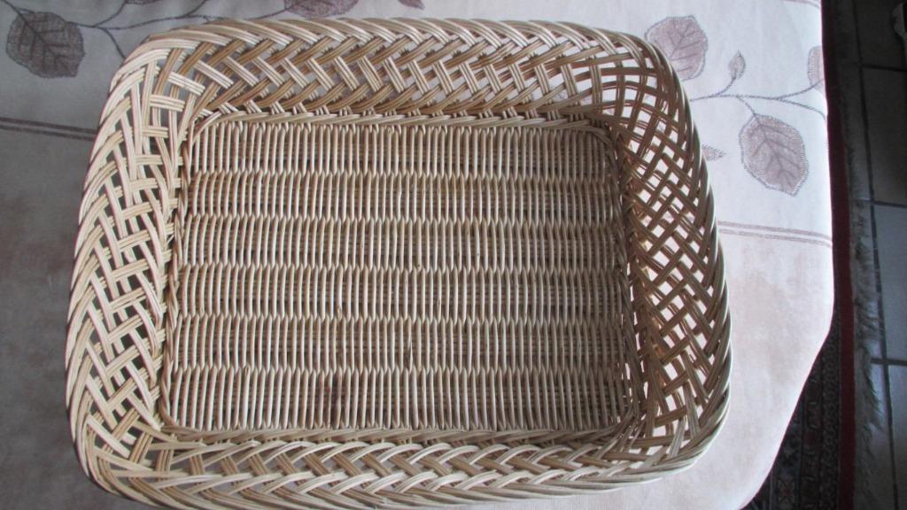 Rieten manden, Maison & Meubles, Accessoires pour la Maison | Plataux & Paniers, Comme neuf, Panier, Osier, Enlèvement