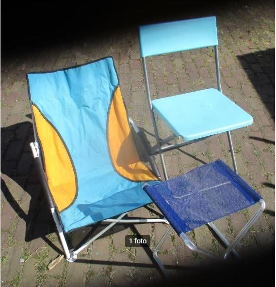 Lot de 3 chaises de plage/chaises de camping, Enlèvement ou Envoi, Comme neuf, Chaise de camping
