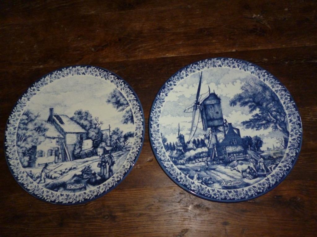 2 anciennes assiettes DELFTS BLAUW Chemkefa Holland DELFT, Antiquités & Art, Enlèvement