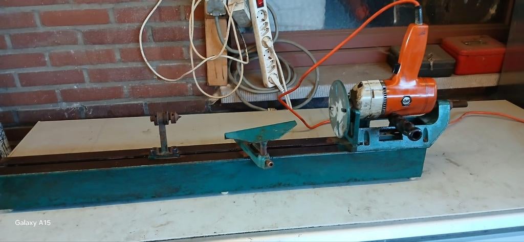 Houtdraaibank voor houtwerk, Doe-het-zelf en Bouw, Ophalen of Verzenden, Zo goed als nieuw