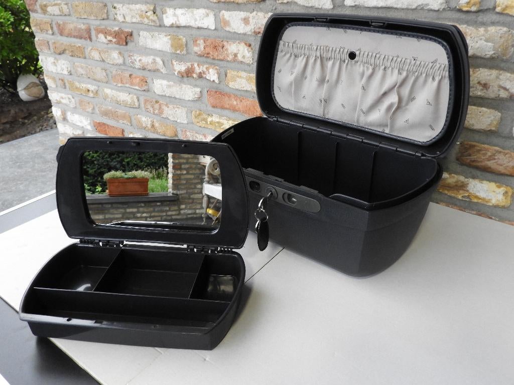 Beauty Case / Toilet Koffer, Blauw, Met slot, Ophalen of Verzenden, Zo goed als nieuw