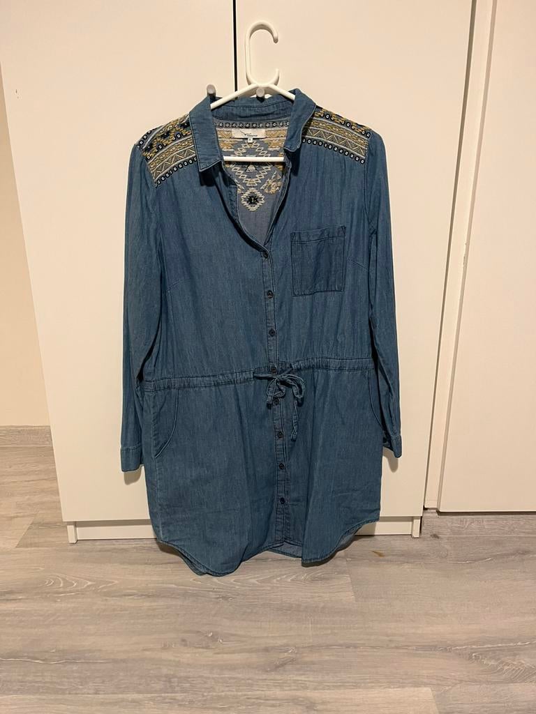 Jeanskleed xl, Kleding | Dames, Twintip, Blauw, Maat 46/48 (XL) of groter, Ophalen of Verzenden