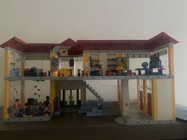 playmobil  school ,sporthal,winkeltje, Enlèvement, Ensemble complet