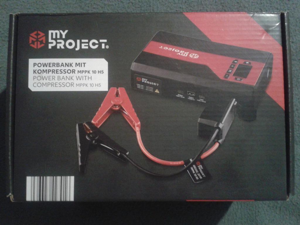 Powerbank avec fonction de démarrage et compresseur, Envoi, Neuf