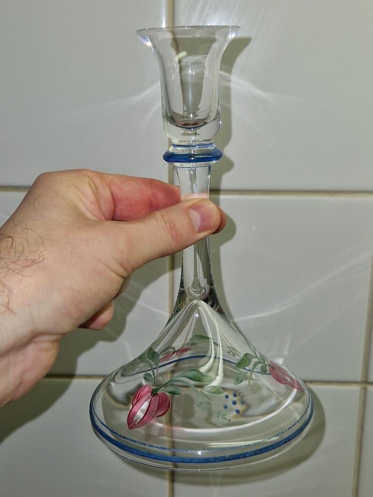 Eva Englund glazen kandelaar Orrefors / Kosta Boda, Ophalen