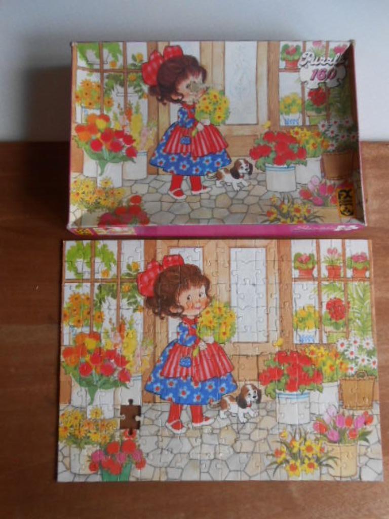 puzzel karton vintage 160 stuks Schmid 39 x 29,5, Ophalen of Verzenden, Meer dan 50 stukjes, Gebruikt, 6 jaar of ouder