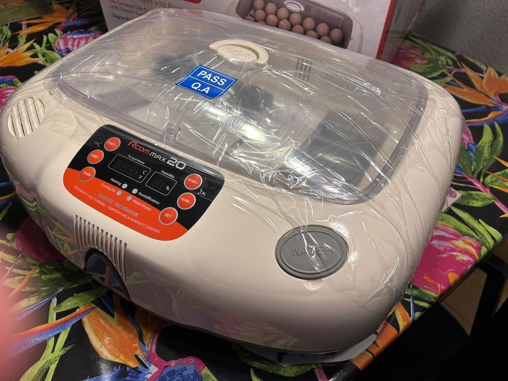 R-com 20 Max broedmachine, Dieren en Toebehoren, Ophalen of Verzenden, Nieuw, Broedmachine