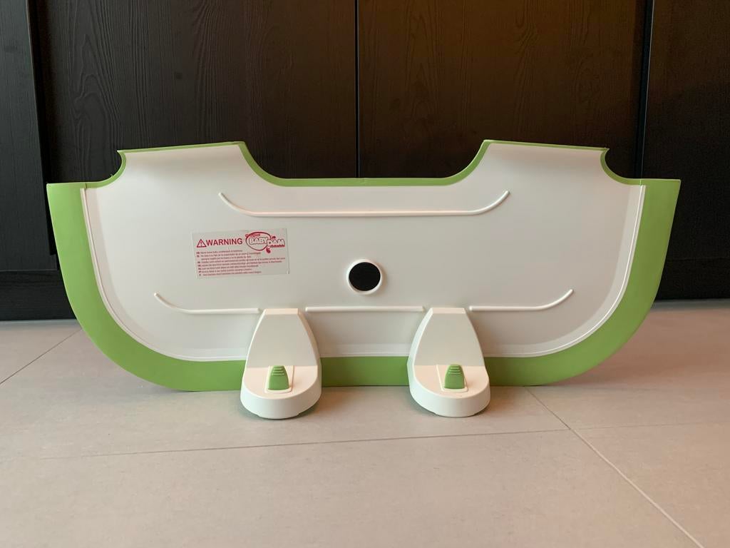 Babydam badverkleiner, wit/groen, Kinderen en Baby's, Badjes en Verzorging, Ophalen, Zo goed als nieuw, Standaard