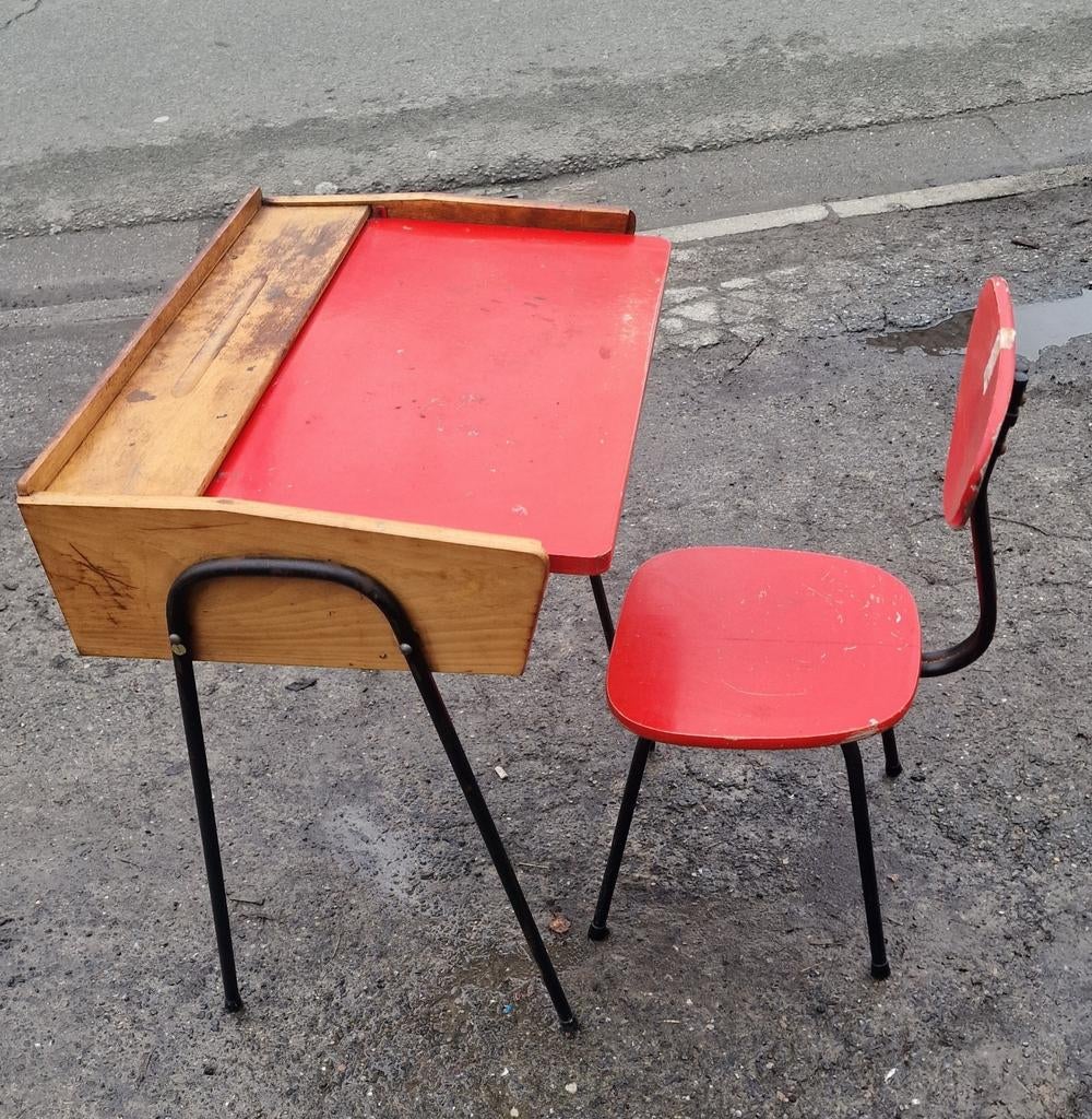 Kinderbureau + stoel, Ophalen, Gebruikt