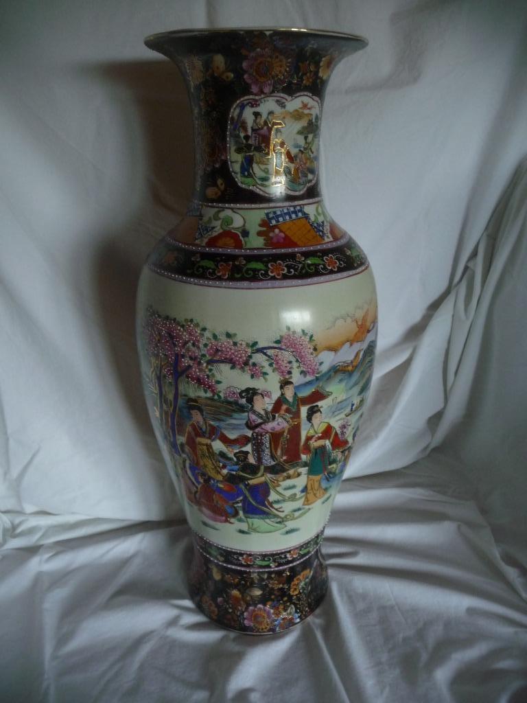 Chinese parelvaas kobaltblauw, Antiek en Kunst, Antiek | Vazen, Ophalen