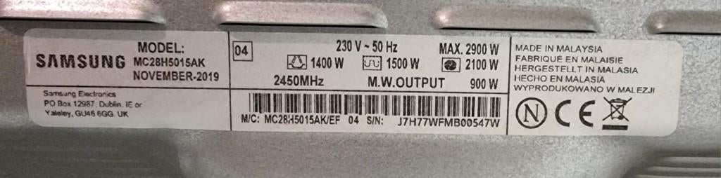 Four à micro-ondes/micro-ondes Samsung en bon état, Enlèvement, Micro-ondes