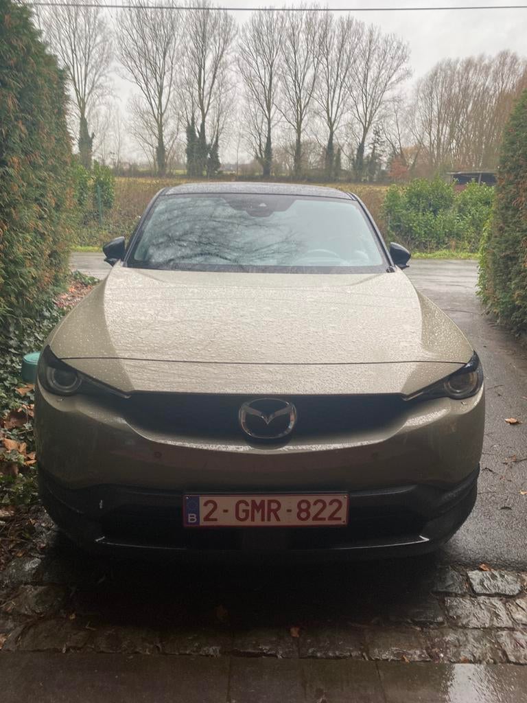 Mazda mx30 rev, Auto's, Mazda, Euro 6, Leder en Stof, Beige, Parkeersensor