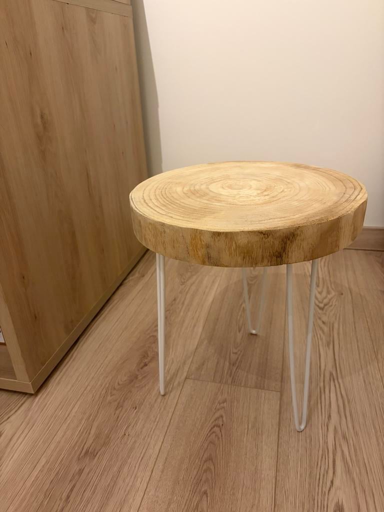 Bijzettafel maison du monde scandinavisch wit hout NIEUW, Ophalen, Zo goed als nieuw, Hout