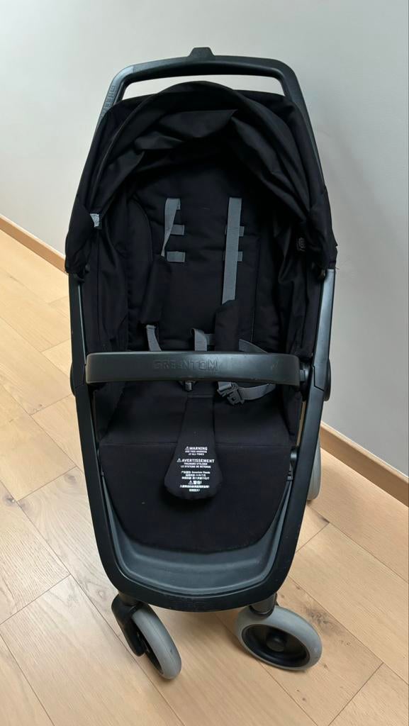 Greentom black-black kinderwagen met toebehoren, Kinderen en Baby's, Buggy's, Zo goed als nieuw, Ophalen