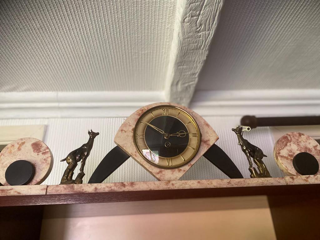 Retro / vintage schouwgarnituur, Antiek en Kunst, Ophalen