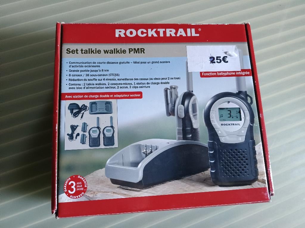 Walkie talkie set, Minder dan 2 km, Ophalen of Verzenden, Zo goed als nieuw, Portofoon of Walkie-talkie